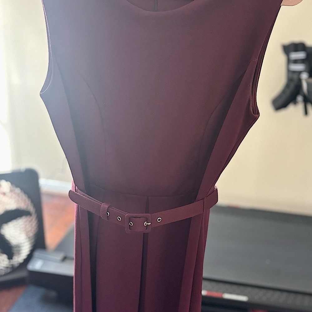 Banana Republic Classic A-line Maroon Dress
